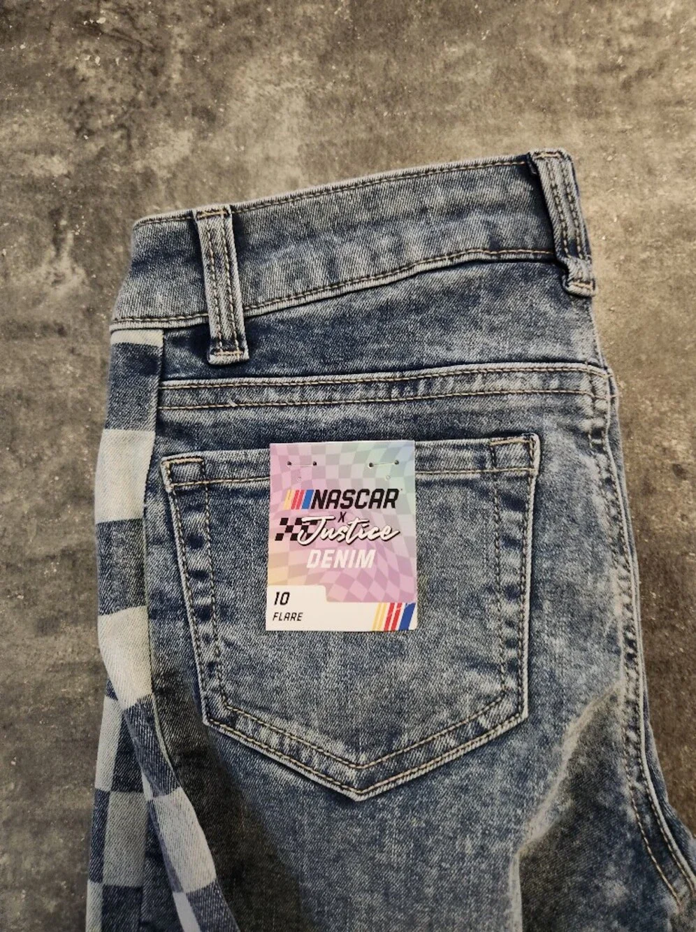 NWT Justice × Nascar jeans